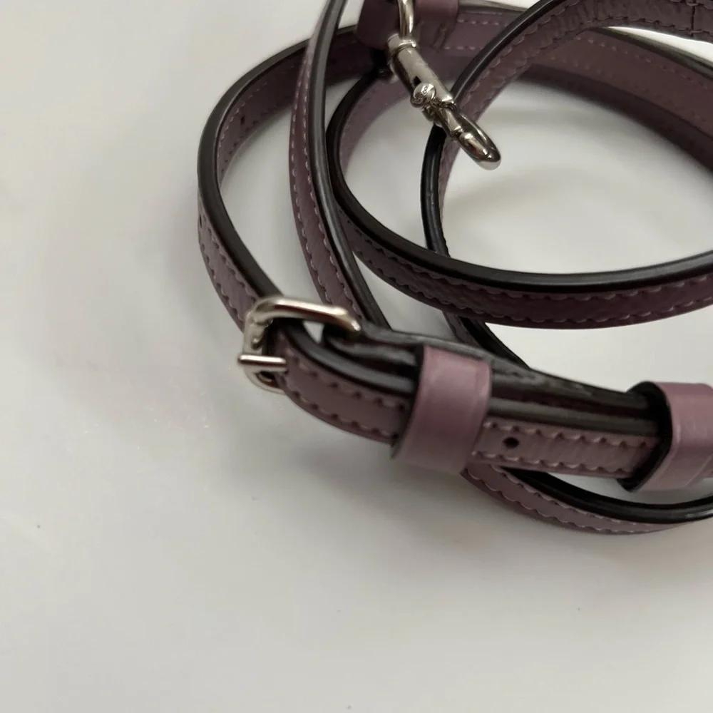 Coach Small Rowan CC signature brown and Lilac trim Crossbody Bag - Picture 10 of 15